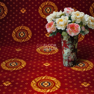 Ковролин Haima Axminster (7x9) Лидер Круг Красная Роза фото 1 | FLOORDEALER